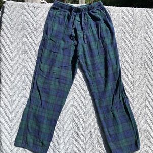 Blue/green plaid boys pajamas